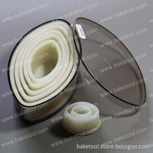 New 7pcs leaves shaped nylon cake fondant cutters/mold set